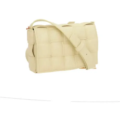 Yellow Pastel Shoulder Bag with Intrecciato Nappa , female, Sizes: ONE SIZE - Bottega Veneta - Modalova