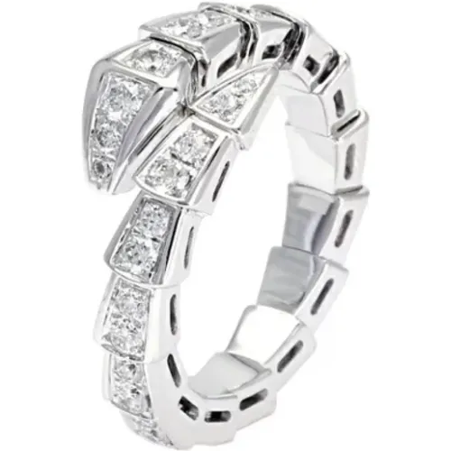 Pre-owned White Gold rings , female, Sizes: ONE SIZE - Bvlgari Vintage - Modalova