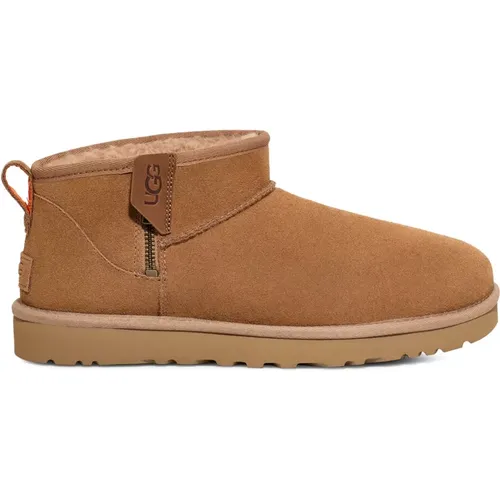 Klassische Ultra Mini Reißverschlussstiefel , Herren, Größe: 43 EU - Ugg - Modalova