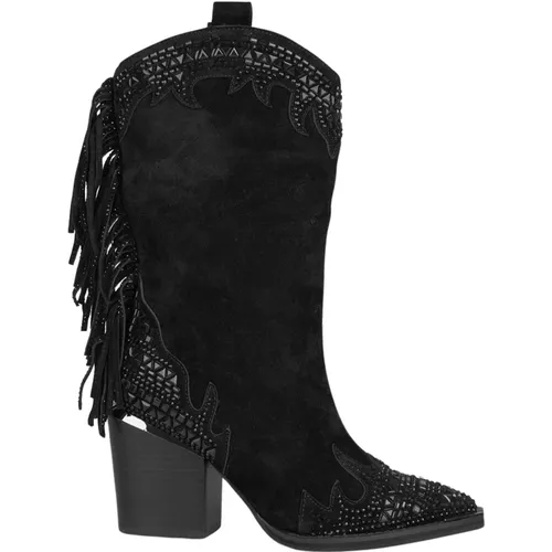 Rhinestone Boots , female, Sizes: 4 UK, 5 UK, 3 UK, 6 UK, 8 UK, 7 UK - Alma en Pena - Modalova