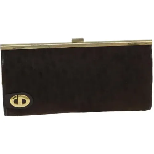 Pre-owned Leather clutches , female, Sizes: ONE SIZE - Dior Vintage - Modalova