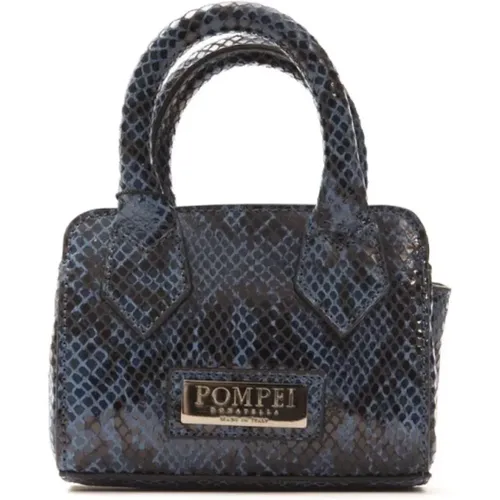 Python-Print Leder Mini Handtasche - Pompei Donatella - Modalova