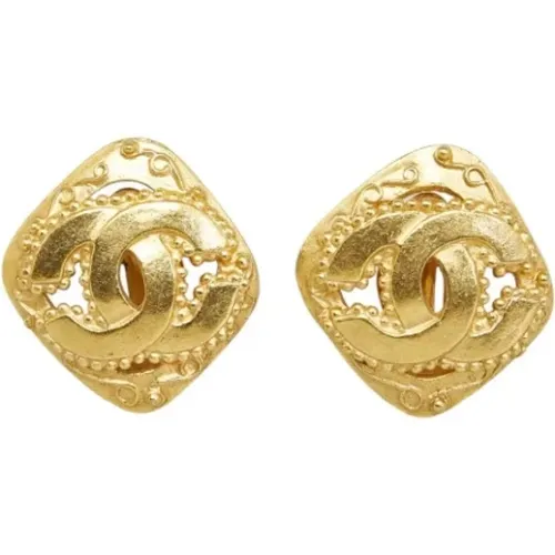 Gebrauchte Gold Metall Ohrringe - Chanel Vintage - Modalova