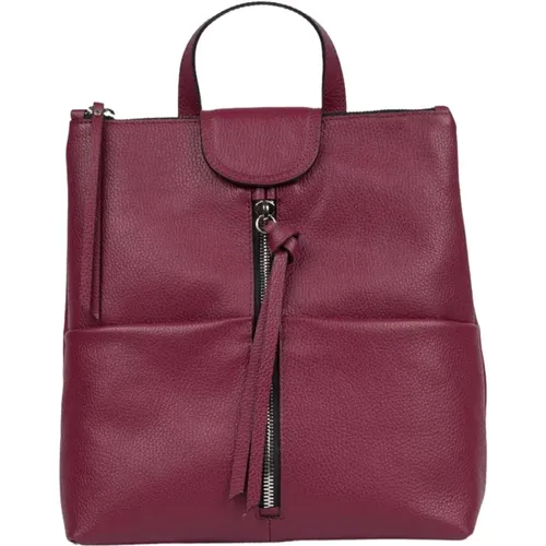 Vertical Giada Bordeaux Backpack , female, Sizes: ONE SIZE - Gianni Chiarini - Modalova