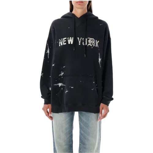 New York Hoodie - Urban Style , female, Sizes: M, S, L, XS - R13 - Modalova