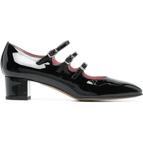 Schwarze Mary-Jane Schuhe , Damen, Größe: 36 EU - Carel - Modalova