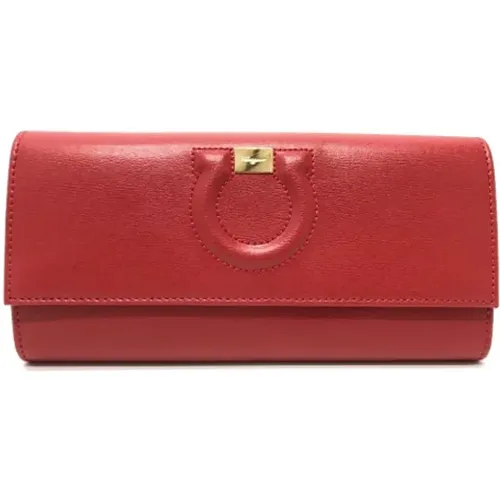 Pre-owned Leather wallets , female, Sizes: ONE SIZE - Salvatore Ferragamo Pre-owned - Modalova