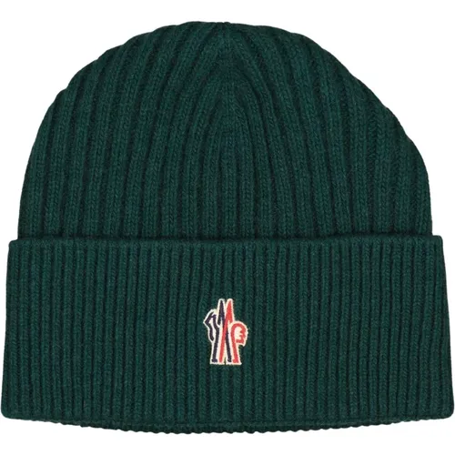 Logo Beanie Mütze für Männer , Herren, Größe: ONE Size - Moncler - Modalova