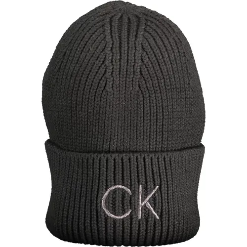 Womens Embroidered Logo Beanie , unisex, Sizes: ONE SIZE - Calvin Klein - Modalova