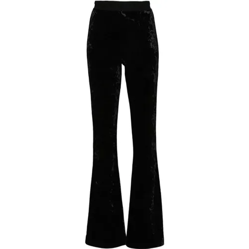 Weite Bein Logo Taillenhose , Damen, Größe: 2XS - Versace Jeans Couture - Modalova