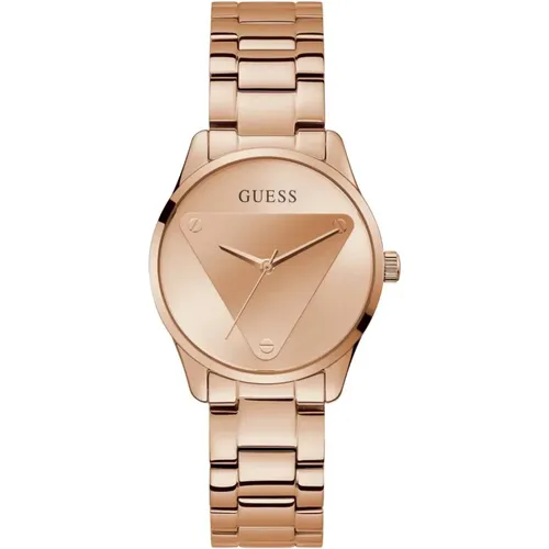 Emblem rosegold watch stylish design , female, Sizes: ONE SIZE - Guess - Modalova