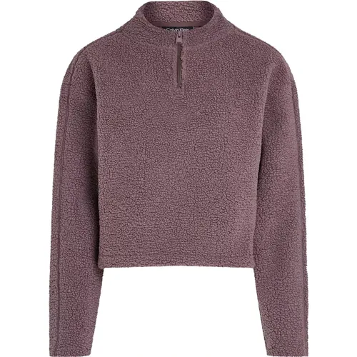 Sherpa 1/2 ZIP Pullover Sweater , Damen, Größe: XS - Calvin Klein - Modalova