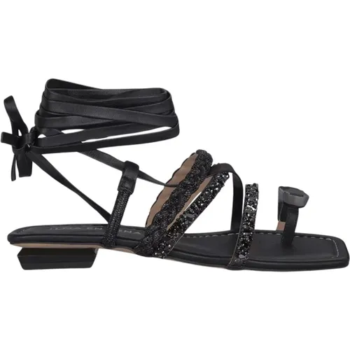 Greek Style Knotted Strap Sandal , female, Sizes: 4 UK, 7 UK, 5 UK - Alma en Pena - Modalova