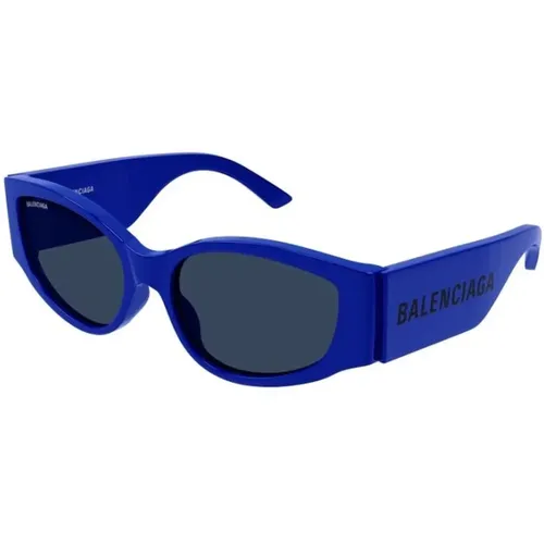 Blaue Rahmen Sonnenbrille - Balenciaga - Modalova