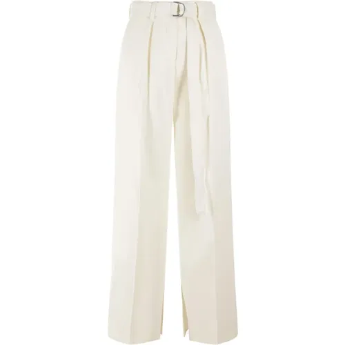 Ivory Weite Hosen Jil Sander - Jil Sander - Modalova