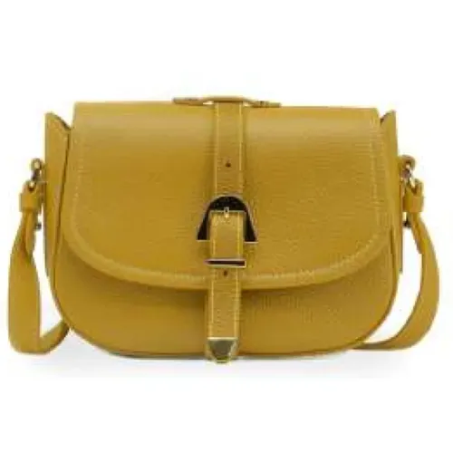 Small Citronella Leather Crossbody Bag , female, Sizes: ONE SIZE - Coccinelle - Modalova