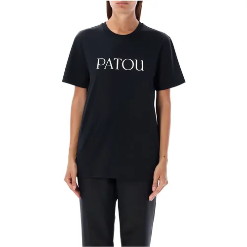 Schickes Logo T-Shirt Schwarz , Damen, Größe: S - Patou - Modalova