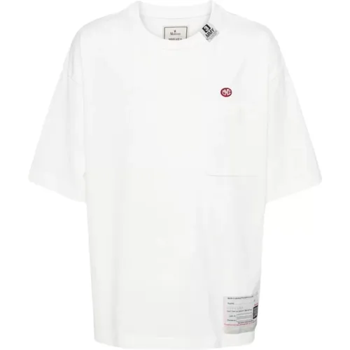 Weißes Taschen-T-Shirt , Herren, Größe: M - Mihara Yasuhiro - Modalova