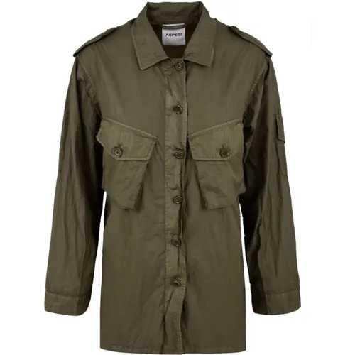 Military Style Shirts , female, Sizes: 2XS, XS, S - Aspesi - Modalova