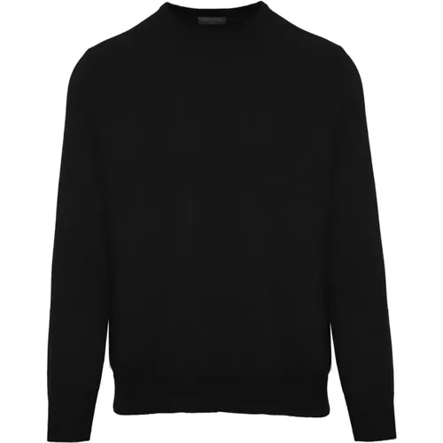 Schwarzer Wollrollkragenpullover , Herren, Größe: 2XL - Malo - Modalova