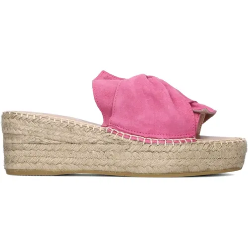 Fuchsia Suede Espadrilles K10Wk , Damen, Größe: 39 EU - Manebí - Modalova