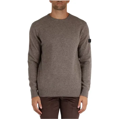 Woll Yak Rundhals Pullover , Herren, Größe: L - Peuterey - Modalova