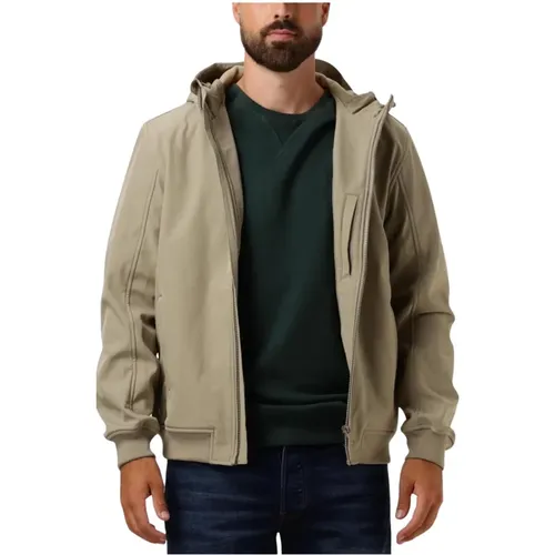 Grüne Softshell-Jacke für Herren , Herren, Größe: L - Lyle & Scott - Modalova