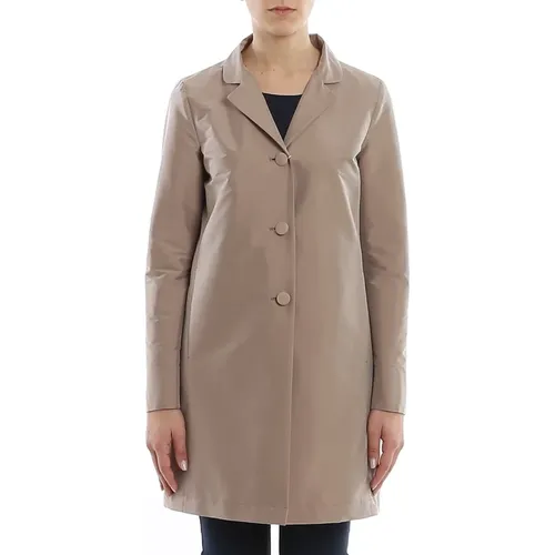 Long Sleeve Tartan Coat , female, Sizes: S - Herno - Modalova
