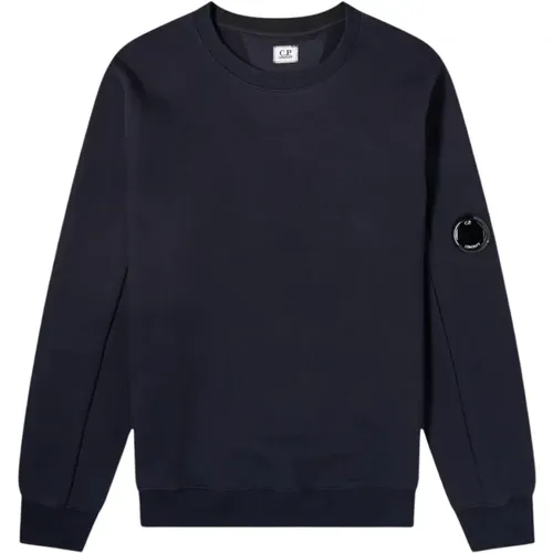 Diagonal Fleece Crew Neck Sweatshirt , Herren, Größe: L - C.P. Company - Modalova