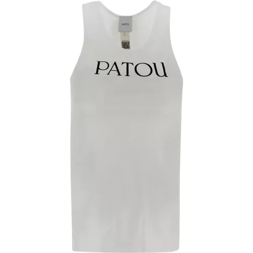 Logo Print Sleeveless Top , female, Sizes: M, XS - Patou - Modalova