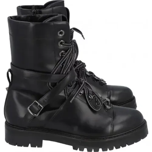 Pre-owned Leather boots , female, Sizes: 8 UK - Valentino Vintage - Modalova