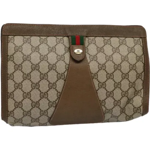 Pre-owned Canvas clutches , female, Sizes: ONE SIZE - Gucci Vintage - Modalova