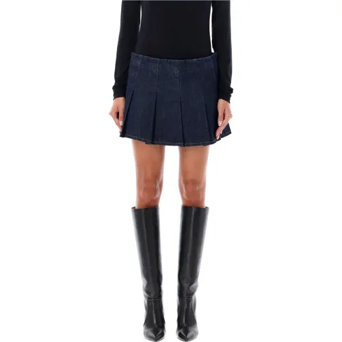 Gimlet Denim Mini Skirt , female, Sizes: S, M - Ser.o.ya - Modalova