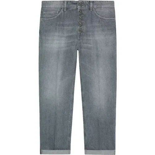 Locker Sitzende Graue Denim Jeans , Damen, Größe: W28 - Dondup - Modalova