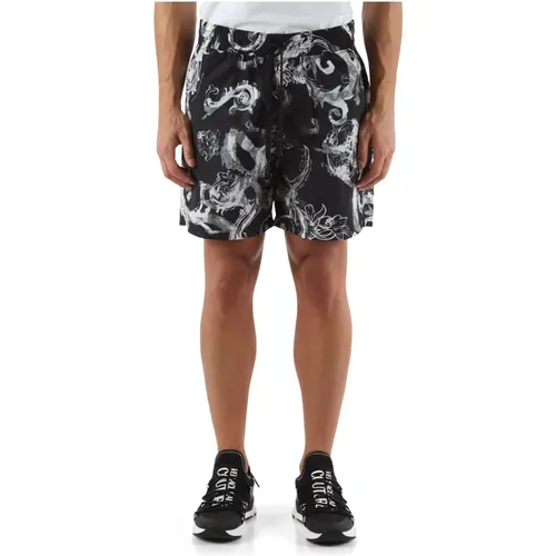Technische Bermuda-Shorts mit All-Over-Print , Herren, Größe: XL - Versace Jeans Couture - Modalova