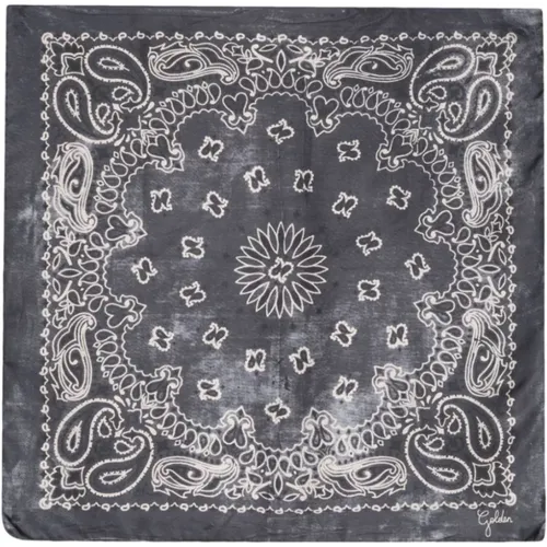 Mens Accessories Scarves Grey Ss24 , male, Sizes: ONE SIZE - Golden Goose - Modalova