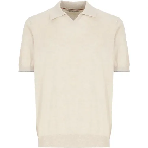 Cotton Polo Shirt for Men , male, Sizes: L - BRUNELLO CUCINELLI - Modalova
