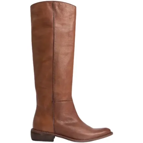 Western Style Lederstiefel , Damen, Größe: 40 EU - Malababa - Modalova