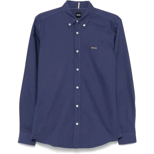 Modern 'H-Roan' Slim Fit Shirt , male, Sizes: XL, M, 2XL, L - Hugo Boss - Modalova