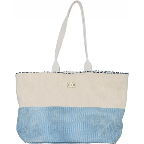 Stylish Shopper Bag in Sky Blue , female, Sizes: ONE SIZE - Gustav - Modalova