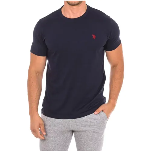 Besticktes Logo Baumwoll T-Shirt - Luca , Herren, Größe: XL - U.S. Polo Assn. - Modalova