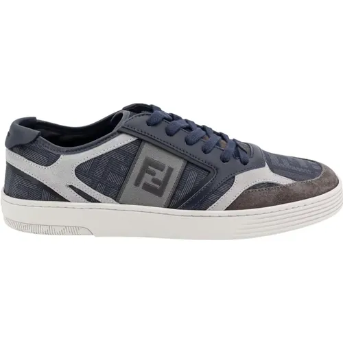 Men's Shoes Sneakers Grey Ss24 , male, Sizes: 11 UK, 10 UK, 9 UK, 8 UK - Fendi - Modalova