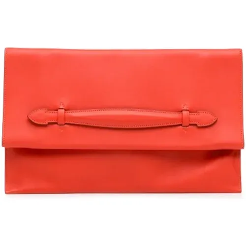 Pre-owned Leather clutches , female, Sizes: ONE SIZE - Hermès Vintage - Modalova