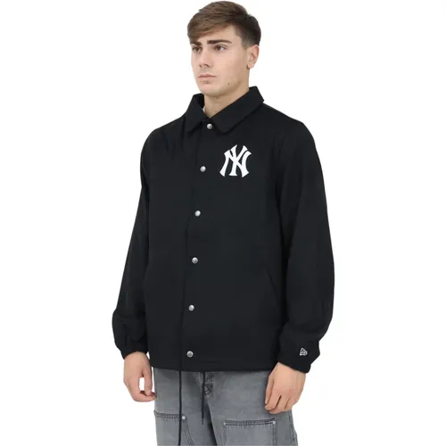 MLB New York Yankees Schwarze Jacke , Herren, Größe: L - new era - Modalova