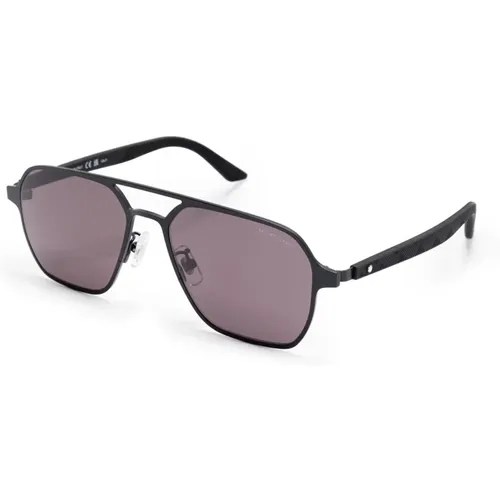 Mb0360S 001 Sunglasses , male, Sizes: 56 MM - Montblanc - Modalova