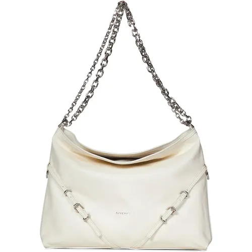 Ivory Leather Shoulder Bag , female, Sizes: ONE SIZE - Givenchy - Modalova