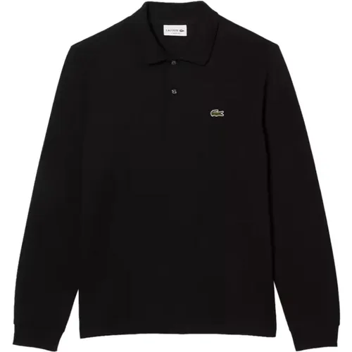 Schwarzes Poloshirt Klassischer Stil , Herren, Größe: L - Lacoste - Modalova