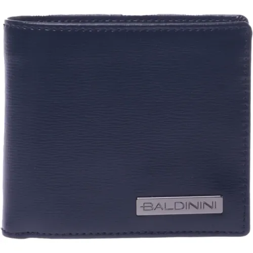 Wallet in dark palmellato leather - Baldinini - Modalova