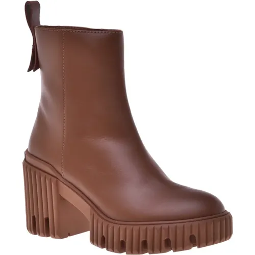 CalfLeather ankle boots , female, Sizes: 7 UK, 4 1/2 UK, 6 UK - Baldinini - Modalova