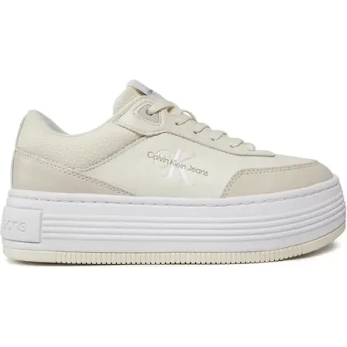 Flache Low Lace Sneaker für Damen , Damen, Größe: 39 EU - Calvin Klein Jeans - Modalova